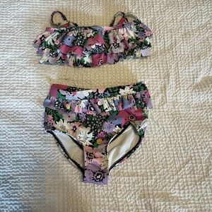 Floral Ruffle Bikini Set